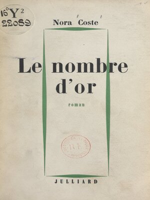 cover image of Le nombre d'or